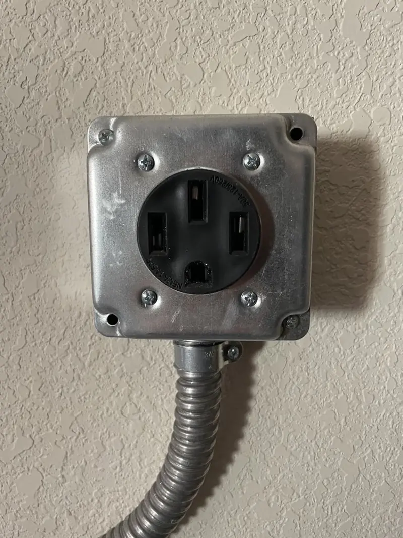 NEMA 14-50 outlet installed for Smart Home Electrical in Carl Junction